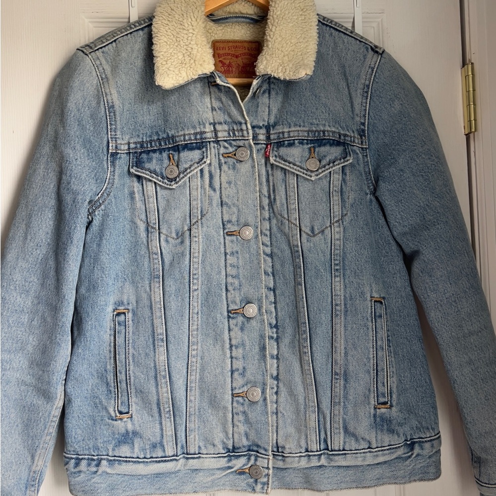 Levi's Sherpa Denim Trucker Jacket